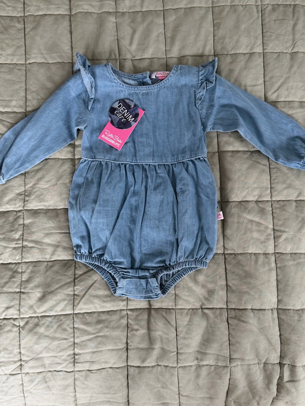 Ruffle Butts Denim Suit - NWT 12-18 mos